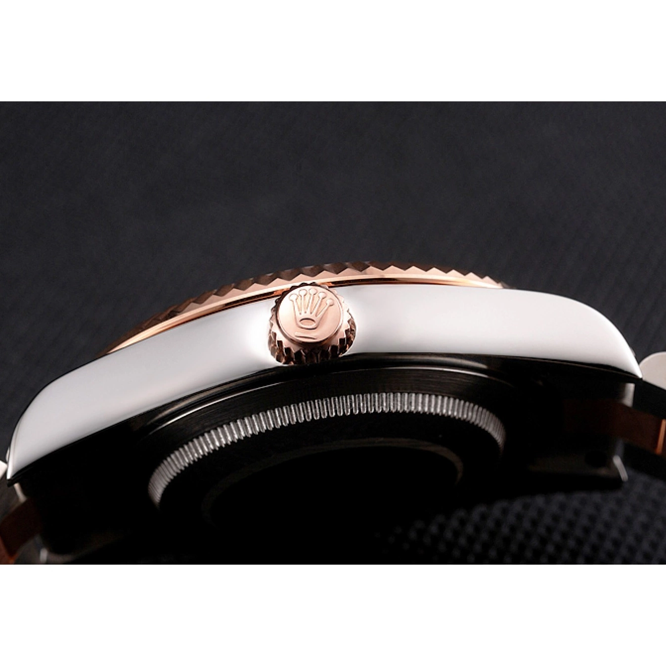Rolex copies cheap Tone Swiss Bracelet Steel Rose Case Rolex Two Bezel Gold Dial And Stainless Datejust 0527